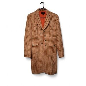 Focus 2000 Orange Geometric Women's Blazer